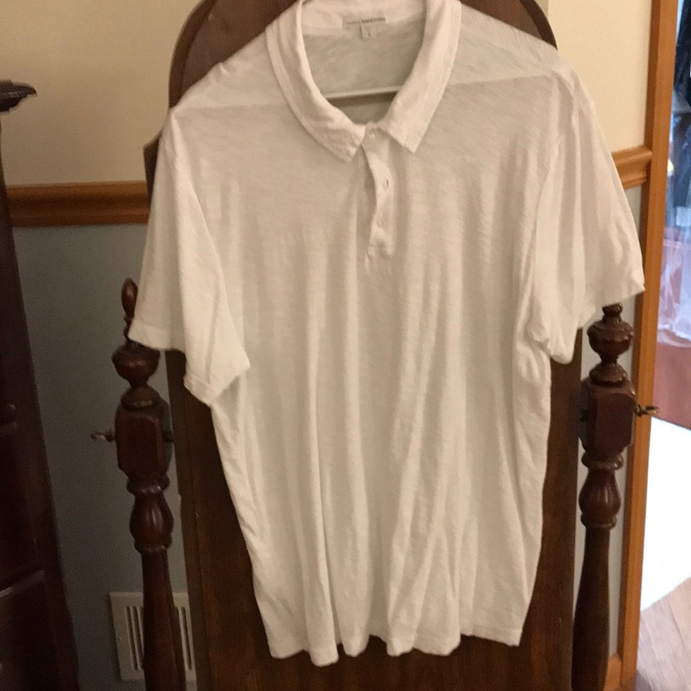 Men’s white polo shirt